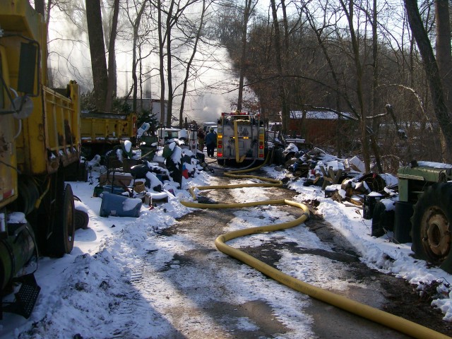 Evna Road Shed Fire, 03-04-2009